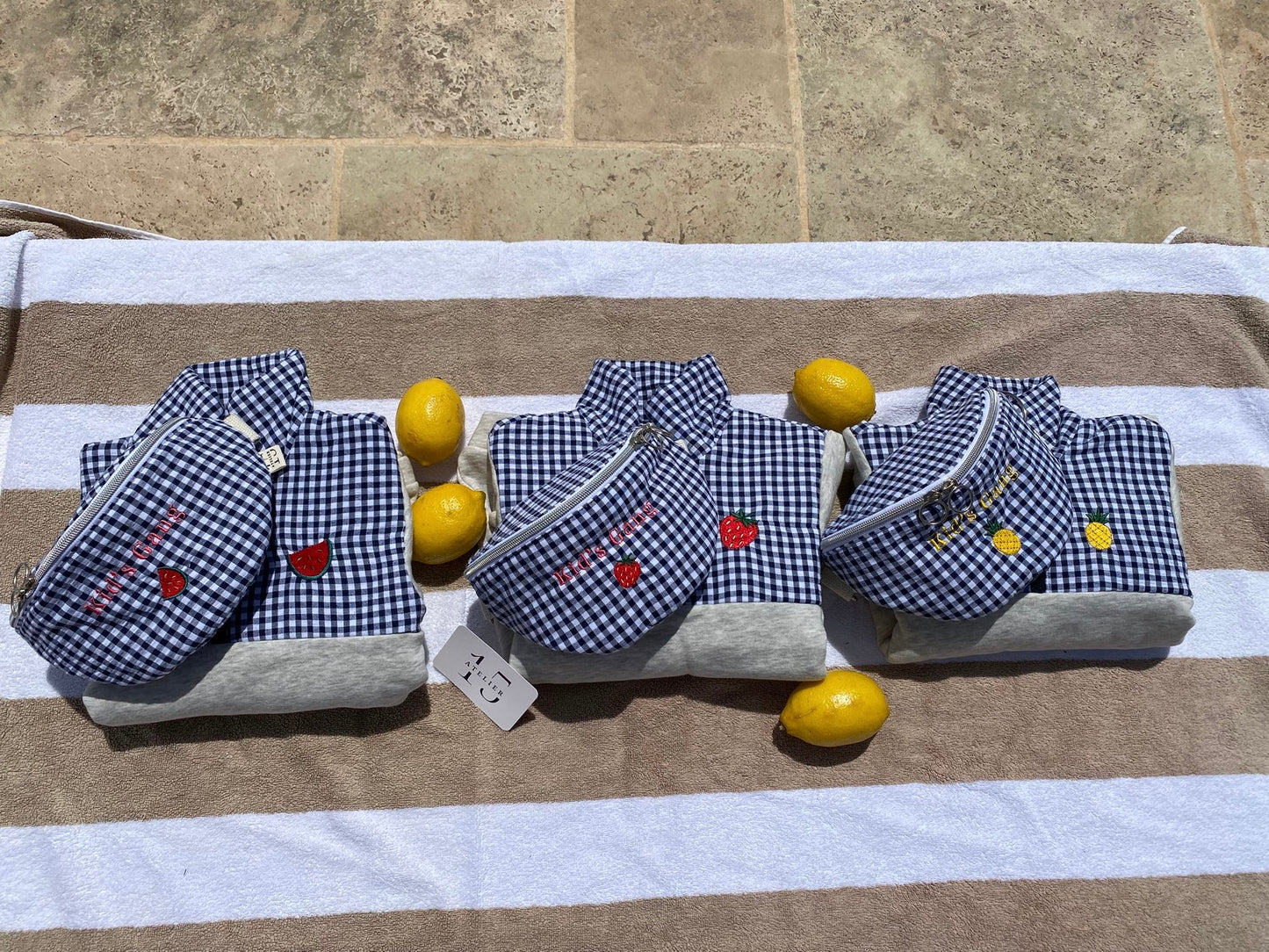 BANANE ENFANT Vichy Fruit Kids Gang