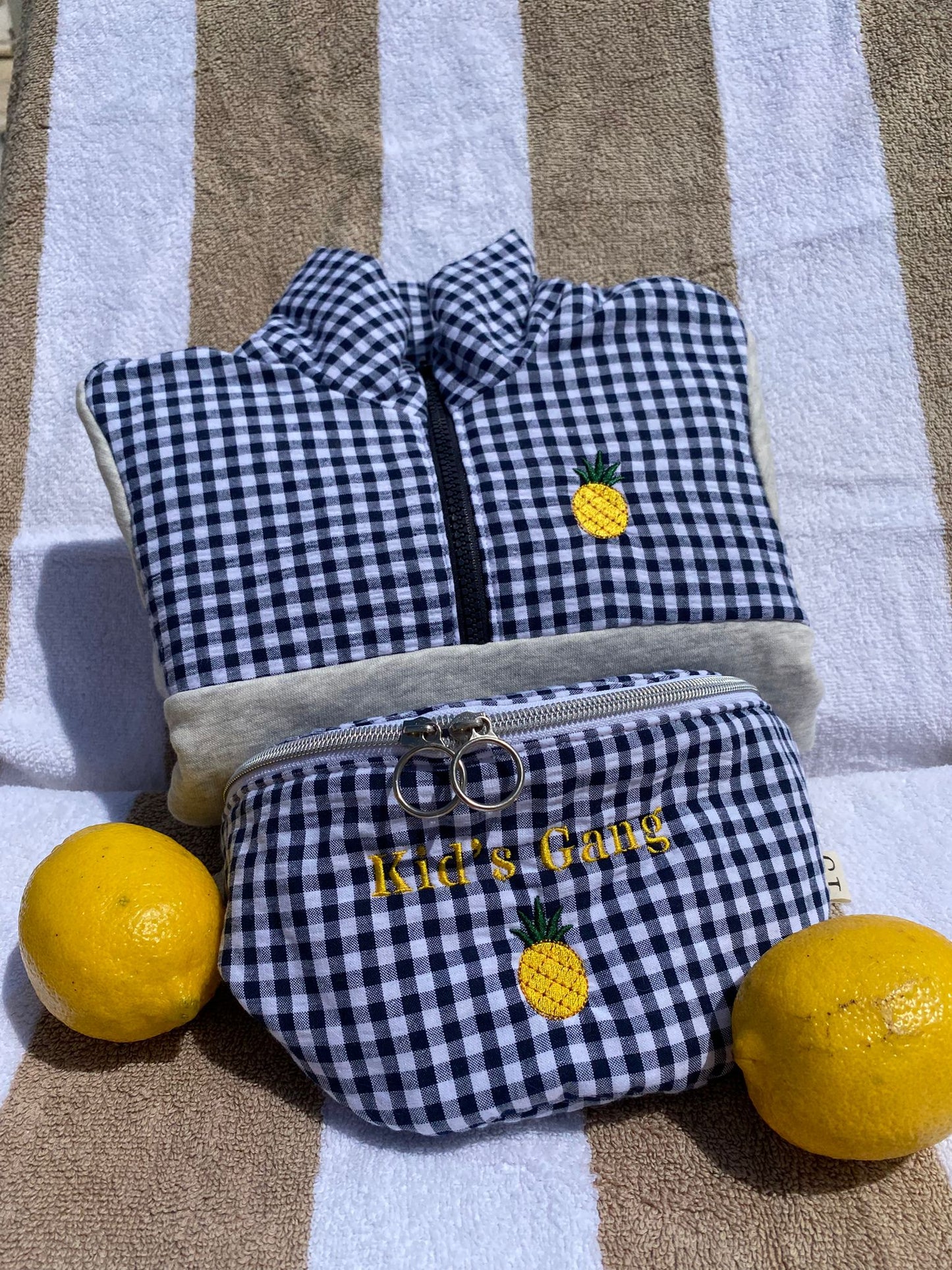 BANANE ENFANT Vichy Fruit Kids Gang