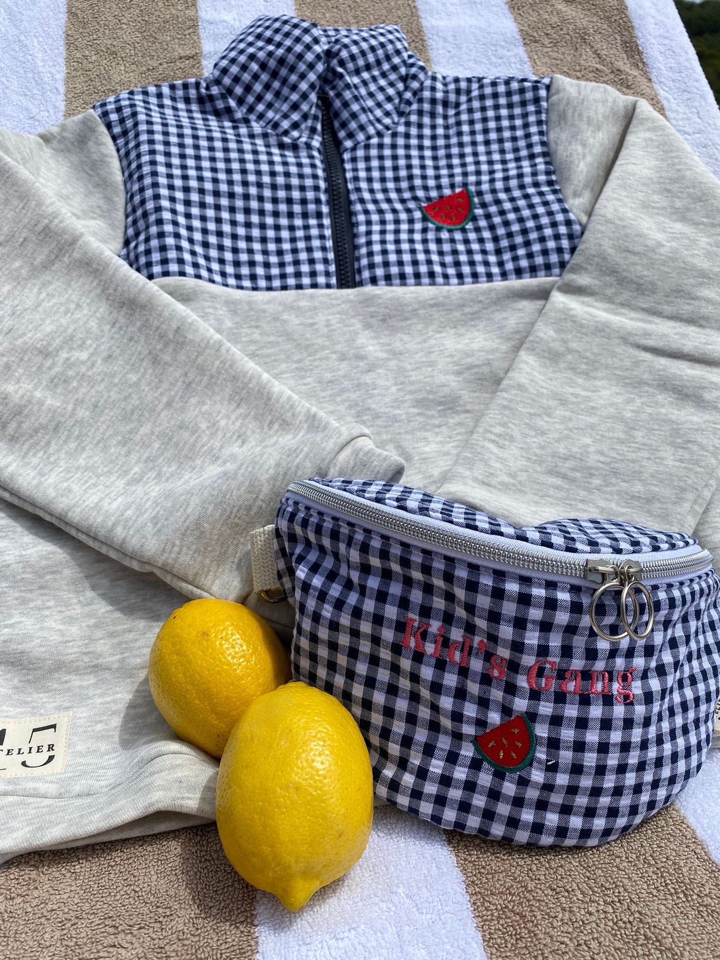 BANANE ENFANT Vichy Fruit Kids Gang