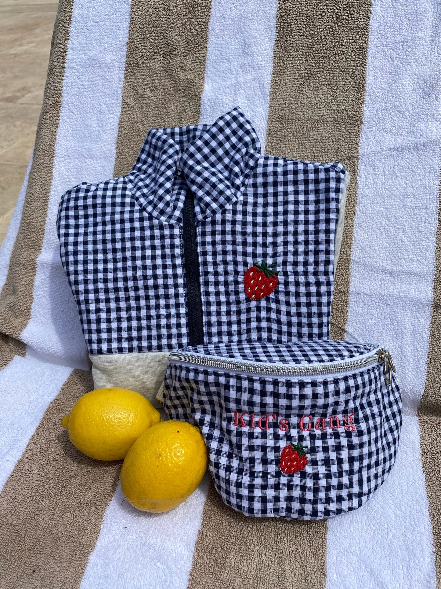 BANANE ENFANT Vichy Fruit Kids Gang