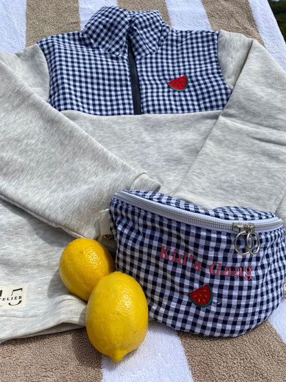 SWEAT VICHY FRUIT KIDS